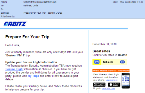 prepare for your trip!